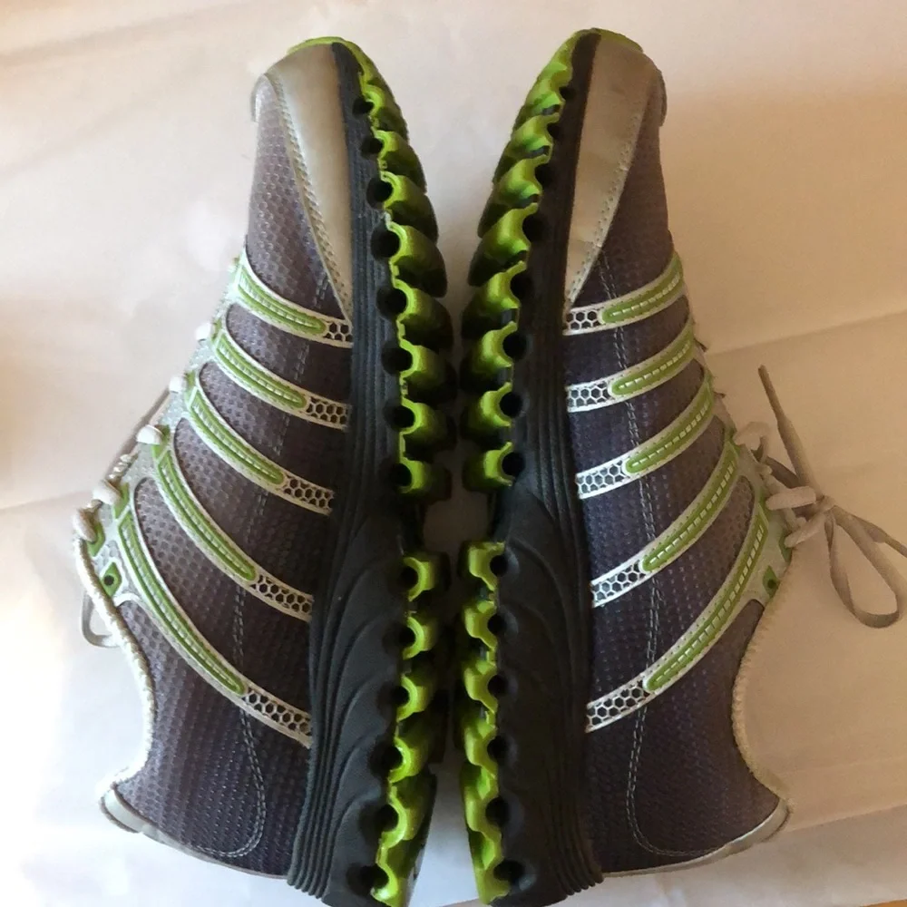 K-Swiss Gray and Green Athletic Shoes - Picture 4 of 7